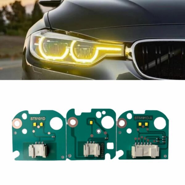 BMW F30 LCI 2016 - 2018 Yellow Amber DRL for LED Headlights - Image 4
