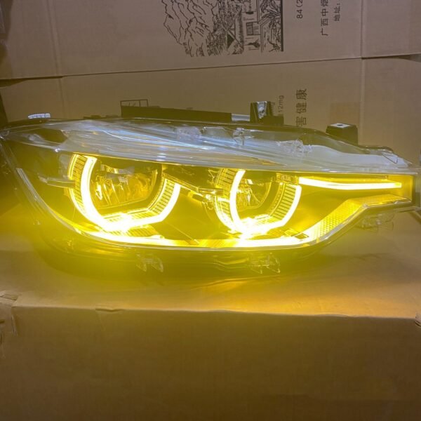 BMW F30 LCI 2016 - 2018 Yellow Amber DRL for LED Headlights - Image 8