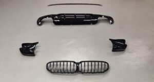 BMW 5 Serie G30 LCI 2020 Armoured Body Kit Front Splitter Side Skirts Grill