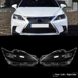 Lexus CT 2011-2016 Headlight Glass Lens Cover Left Passenger Side + Manual